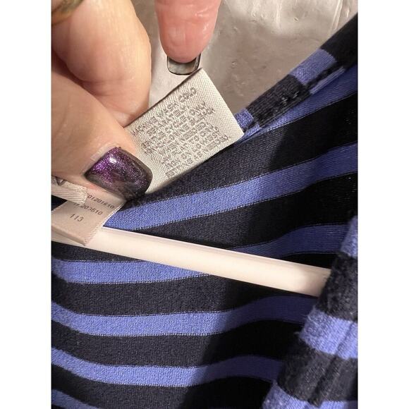 Zenergy by Chico's Women's Striped Sleeveless Stretch Maxi Dress Size 0 Small - Picture 3 of 4